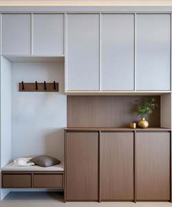 Armoire de rangement pour couloir, armoire à chaussures personnalisée, armoires de couloir, placard de porte d'entrée - Product Image 1