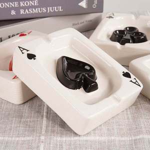 Cendrier créatif en céramique, portable, moderne, pour cigarettes et cigares, pour intérieur/extérieur, décoration de bureau, cadeau artisanal pour hommes et femmes - Product Image 2