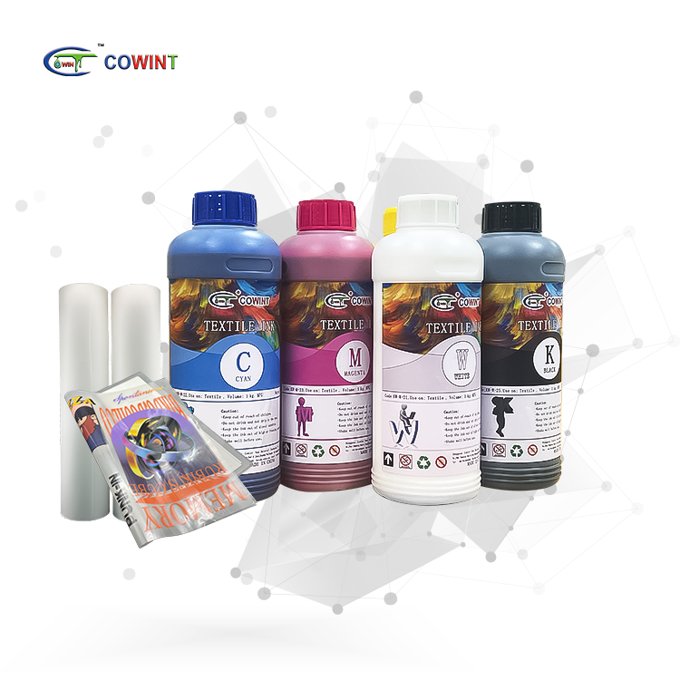 Офсетные принтеры COWINT, чернила cmyk для футболок, пигментный цвет, текстильные чернила на водной основе