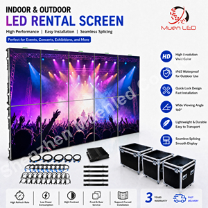 Pantalla LED P3.91 Impermeable para Exteriores, Panel <span class=keywords><strong>de</strong></span> 4m x 3m, Fondo para Publicidad, Escenario <span class=keywords><strong>de</strong></span> DJ y Fotografía, Pantalla LED Grande para Alquiler - Product Image 1