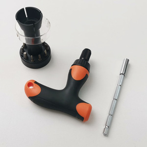 Lixin Tools 13Pc Standing <b>Ratchet</b> Screwdriver Set Crv Bits Metric System Anti Slip <b>Handle</b> Magnetic Diy Tool - Product Image 1