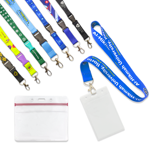 Custom Logo Promotional Gift Customized Logo Badge Reel Id Card Holder Keychain Neck Lanyard