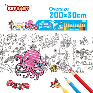 Keybaby Mermaid, Rollo de Pintura para Colorear de Pared Grande, Divertido Proyecto de Arte para Niños, Actividades de Aprendizaje, Rollo de Pintura para Niños - Product Image 5