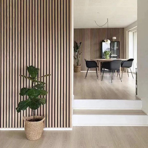 Acoustique Mur Décoratif Latte Bois Placage Panneau Acoustique pour Bureau Hôtel Décoration Murale Akustik Panneau Acupanel - Product Image 5