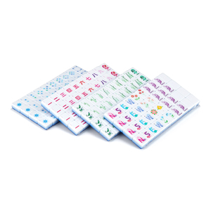 Tuiles de Mahjong Américaines Personnalisées en Acrylique – 108/136/144 Pièces – Style Moderne et Adorable – Cadeau Idéal pour Singapour, <span class=keywords><strong>Japon</strong></span>, Malaisie – Jeu pour 4 Joueurs - Product Image 5