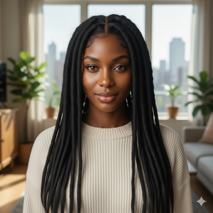 Extensiones hechas a mano de 0,4 cm de espesor, extensiones completas de LOCs, extremos rectos, rastas, ondas Afro/rizos, extensiones de LOCs permanentes de cabello humano - Product Image 2