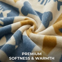 Couverture pour animaux de compagnie moderne, de luxe, pour l'hiver, extra épaisse, chaude, antidérapante, avec fond en particules, lavable en machine, 100% coton éponge, anti-odeurs