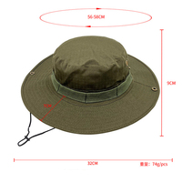 Chapeau de pêcheur personnalisé brodé, imperméable, anti-UV, 4 panneaux, haute qualité, pour la randonnée en extérieur, vente en gros