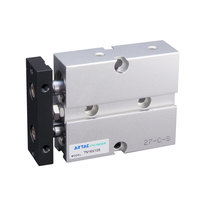 Airtac original Vente en gros TN10/16*15X20X25X30X35X40/45X50X75 Série TN Vérin pneumatique à double tige de piston pneumatique en alliage d'aluminium