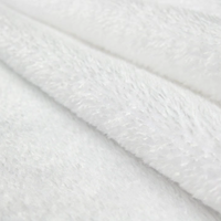 350Gsm Terry Cut Velours Serviette Tissu Respirant Trame Tricoté 75D Fil Nombre PU Enduit Textile À La Maison Utilisation De La Voiture Garçons Solide Motif