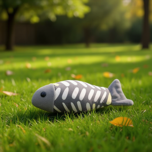 Juguete de Peluche Interactivo para Mascotas Yommy Fish de 22 cm - Product Image 3
