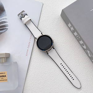 Bracelet de rechange en cuir pour Samsung Galaxy Watch <span class=keywords><strong>42mm</strong></span> <span class=keywords><strong>Huawei</strong></span> <span class=keywords><strong>GT2</strong></span>, 24 22 20 18 16 14 mm - Product Image 4