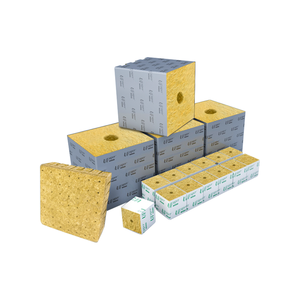UPuper Échantillon gratuit Plantation d'intérieur hydroponique Laine minérale Cultiver 6x6 Cubes de laine de roche - Product Image 1