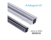 2025 Nieuwe Hot Sale Schuifdeur Glazen Douchehoes PVC Doorvoerstrip Magnetische Afdichtingsstrips voor Aluminium Frame