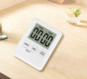 Minuteur de cuisine numérique magnétique LCD SYH1226 en ABS, mini-horloge d'alarme de cuisson pratique à LED, sur pied, vente en gros - Product Image 6