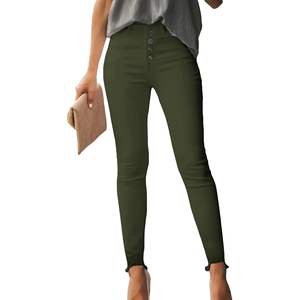 2025 Pantalon Ajusté Moderne Femme Y1 Vert Taille 10 - Product Image 4
