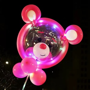 Bán Buôn Phim Hoạt Hình Bobo Led Bóng Net Trong Suốt Ánh Sáng Gậy Cho Chợ Đêm Quầy Hàng Giáng Sinh Chất Liệu Cao Su Cho Lễ Phục Sinh - Product Image 3