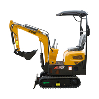 Mini-excavatrice compacte de 0,85T - Micro-excavatrice sur chenilles - Petite excavatrice hydraulique à louer