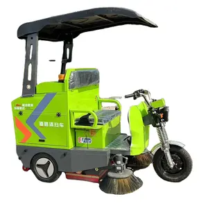 Ride-on Floor Road Garden Brush Sweeper Scrubber Machine Cleaning Equipment Floor Sweeper For Sale
