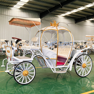 Carruaje Eléctrico de Estilo Europeo 2026, de 4 Ruedas, para Turismo, Bodas y Recorridos con Calabazas, sin Caballos - Product Image 4