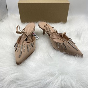 Nuovi Arrivi: Sandali <span class=keywords><strong>con</strong></span> <span class=keywords><strong>Tacco</strong></span> a Spillo a Punta - Eleganti Sandali da Donna <span class=keywords><strong>con</strong></span> <span class=keywords><strong>Tacco</strong></span> Alto, Punta Chiusa e Cinturino Posteriore che Snelliscono - Product Image 6