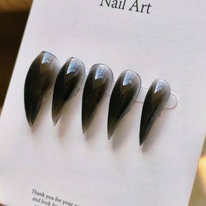 Griffe de dragon courte noire translucide, griffe de chat, griffe de loup, griffe de <span class=keywords><strong>bête</strong></span>, pour convention de bande dessinée, cosplay, tournage de <span class=keywords><strong>film</strong></span>, fabriquée à <span class=keywords><strong>la</strong></span> main en ABS, couverture intégrale - Product Image 1