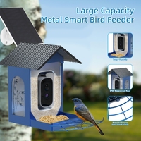 1.5L IP66 Étanche Utilisation Extérieure AI Smart Bird Feeder Camera avec Squirrel Proof Solar Powered 5MP HD Night Vision, App Control