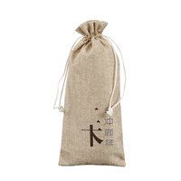 Sac en toile de Jute avec Logo personnalisé imprimé, écologique, 50 pcs, pochette à cordon