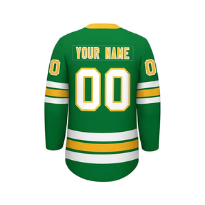 Meilleur prix Design personnalisé maillot de hockey sur glace pour hommes impression par sublimation sans transfert de chaleur vêtements d'équipe de club - Product Image 6