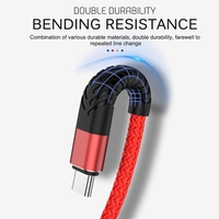 Cable USB de Carga Rápida de 2.4A para iPhone Origin, 1m 2m 3m, Cable Trenzado Resistente para Teléfono Móvil, Cable de Carga de Datos