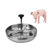 Plateau d'alimentation de porcelets en acier inoxydable de nouvelle condition avec sections divisées bac à lait de porc avec mangeoire de porc de fixation au sol
