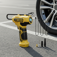 Faster Inflation Handheld Air Compressor Rechargeable Battery Powered Cordless Portable ABS Tire Tire Pressure Monitor Pressure