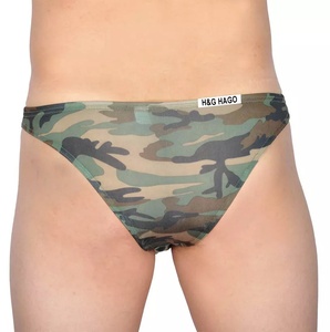HAGO Sous-vêtements pour hommes : Slips bikini, <span class=keywords><strong>Mini</strong></span> boxers, Strings, Slips de bain, respirants, tricotés, avec logo à la taille - Product Image 3