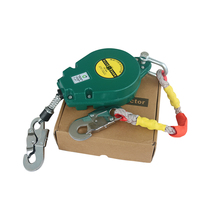 Système antichute auto-rétractable 150 kg, ligne de vie de 3 mètres, dispositif anti-chute, élingue en câble métallique, antichute de sécurité, treuil