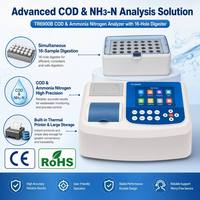 Analyseur de qualité de l'eau multiparamètres TR6900B, testeur d'azote ammoniacal et de DCO, digesteur intelligent 16 puits pour laboratoire d'épuration des eaux usées