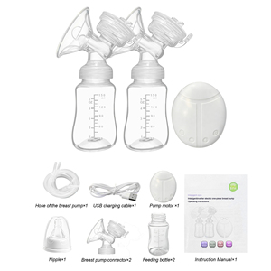 <span class=keywords><strong>Tire</strong></span>-<span class=keywords><strong>lait</strong></span> <span class=keywords><strong>manuel</strong></span> portable KID NATE, grande capacité, en silicone sans BPA, 180 ml, débit variable, avec poignée, pour l'allaitement maternel - Product Image 2