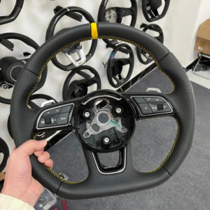Volant de voiture au design sportif style fibre de carbone, remplace l'ancien modèle par le nouveau pour <span class=keywords><strong>Audi</strong></span> A8 A5 <span class=keywords><strong>A4</strong></span> - Product Image 3