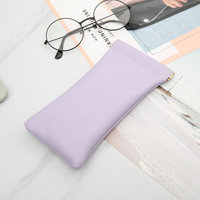 Étui à lunettes en cuir souple PU, sacs de rangement simples pour lunettes, accessoires pour lunettes, étui imperméable solide