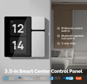 Mới cho wifi 3.5 inch mini chuyển đổi thông minh IR điều khiển từ xa lưới Gateway thông minh điều khiển trung tâm 3-Gang Touch Panel 220V 10A - Product Image 3