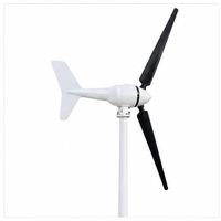 Générateur éolien hors réseau 12V, turbine à axe horizontal à 3 pales, puissance nominale 400W, pales en fibre de nylon renforcée pour systèmes de camping-cars et marins