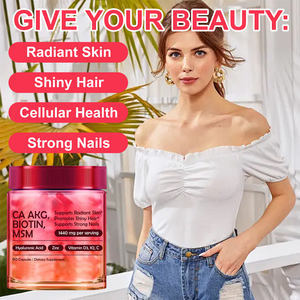 Complément OEM pour Cheveux, Peau et Ongles : Biotine, Acide Hyaluronique, Calcium, AKG, MSM, Vitamines C, <span class=keywords><strong>D3</strong></span>, <span class=keywords><strong>K2</strong></span> – Soin Visage Femme, Cheveux Forts - Product Image 4