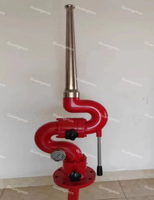 Canon à eau automatique anti-incendie Guangmin-Fire à commande électrique, rouge, portée de jet 65-85m, débit 20-80L/S