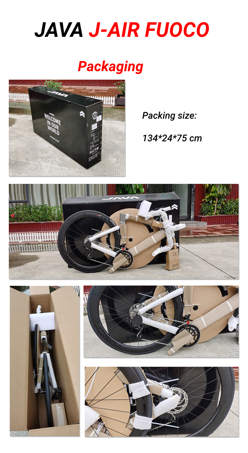 JAVA FUOCO Full Carbon Fiber Road Bike Bicycle in Stock 22 speed 700C Complete SHIMANO Disc Brake UCI Carbon Frame Racing Bikes