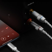 2RCA 1/2 HIFI câble audio en argent pur amplificateur de téléphone portable Microphone RCA extérieur 5mm pour combinaison de haut-parleurs pour DVD