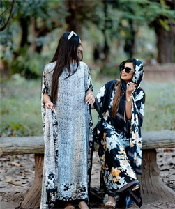 Fashion Casual Headscarf Abaya Arabic Caftan Africa <strong>Kaftan</strong> for Women Plus Size Silky Gown Suit - Product Image 3