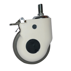 Wbd 3 इंच tpr अरंडी अस्पताल मेडिकल बेड कैस्टर व्हील्स 5 इंच 125 मिमी स्विस प्लेट कैस्टर रबर स्टील ओएम अनुकूलन योग्य - Product Image 5