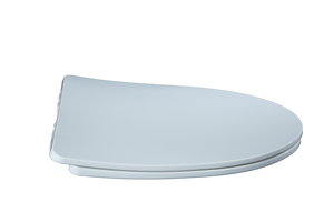 Asiento de Inodoro Ultra Delgado en Forma de D, Color Blanco, con Bisagras de Cierre Lento y Función de Liberación Rápida para un Mantenimiento del Baño sin Interrupciones - Product Image 3