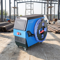 Soudeuse laser à fibre portative refroidie par air, 37 kg, 4 en 1, pour acier inoxydable, carbone, alliage d'aluminium