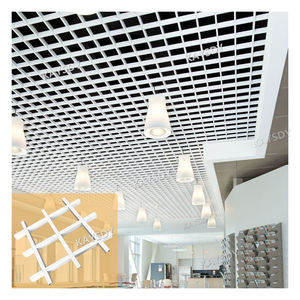 Luxury Timber <strong>Grid</strong> Suspended <strong>Ceiling</strong> <strong>Tiles</strong> Interior 3d Coffered <strong>Grids</strong> Square <strong>Ceiling</strong> for Modern Hotel Decoration - Product Image 4