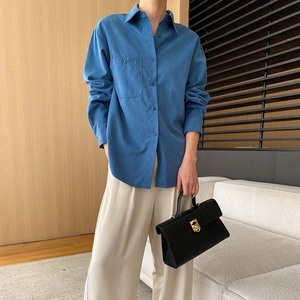 Camicia Casual a maniche lunghe con bottone autunnale in <span class=keywords><strong>viscosa</strong></span> da <span class=keywords><strong>donna</strong></span> - Product Image 2